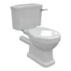 London Close Coupled Comfort Height WC & Soft Close Seat w/Chrome Finishes