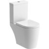 Chells Rimless Close Coupled Open Back WC & Soft Close Seat
