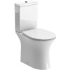 Sandown Rimless Close Coupled Open Back WC & Soft Close Seat