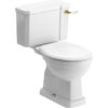 London Close Coupled WC & Soft Close Seat w/Br.Brass Finishes