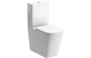 Trent Rimless Close Coupled Fully Shrouded Comfort Height WC & Soft Close Seat