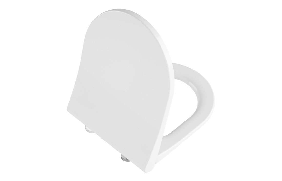VitrA Universal Round Slim Soft Close Toilet Seat (Quick Release) - White