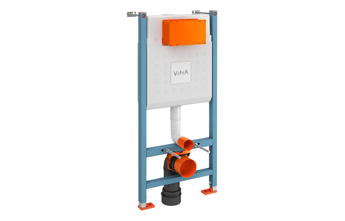 VitrA V-Fix Core WH 12cm 2.5/4L WC Frame & Cistern