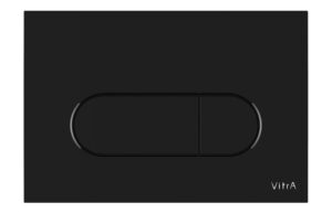 VitrA Loop Round Flush Plate - Gloss Black