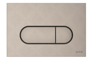 VitrA Loop Round Flush Plate - Brushed Nickel