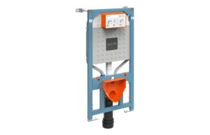 VitrA V-Fix Prime WH WC Frame & 12cm 3/6L Cistern (Floor/Wall Fix  Electric & Water Connection)