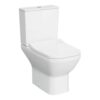 VitrA Integra Square Rimless Open Back Close Coupled Pan Only - White
