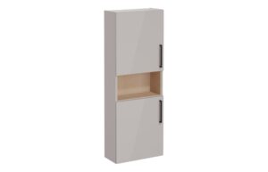 VitrA Root Flat 55cm 2 Door Semi-Tall Unit (LH Hinge) - Bright Sahara Beige