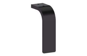 VitrA Root Flat Leg Set for 3 Drawer Units - Matt Black