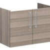 VitrA Root Flat 80cm 2 Door Wall Hung Washbasin Unit - Cordoba
