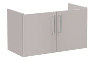 VitrA Root Flat 100cm 2 Door Washbasin Unit - Bright Sahara Beige