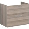 VitrA Root Flat 80cm 2 Drawer Washbasin Unit - Cordoba