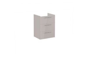 VitrA Root Flat 60cm 3 Drawer Washbasin Unit - Bright Sahara Beige