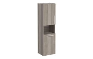 VitrA Root Flat 40cm 2 Door Semi-Tall Unit w/Laundry Basket (LH Hinge) - Cordoba