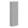 VitrA Root Flat 55cm 2 Door Slim Tall Unit (LH Hinge) - Matt Rock Grey