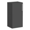 VitrA Root Flat 40cm 1 Door Lower/Base Unit (LH Hinge) - Matt Storm Grey
