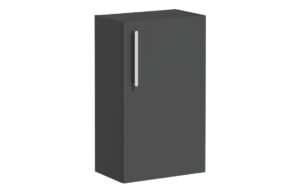 VitrA Root Flat 40cm 1 Door Slim Lower/Base Unit (RH Hinge) - Matt Storm Grey