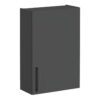 VitrA Root Flat 60cm 1 Door Upper/Wall Unit (RH Hinge) - Matt Storm Grey