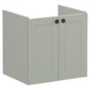 VitrA Root Classic 60cm 2 Door Wall Hung Washbasin Unit - Matt Retro Green