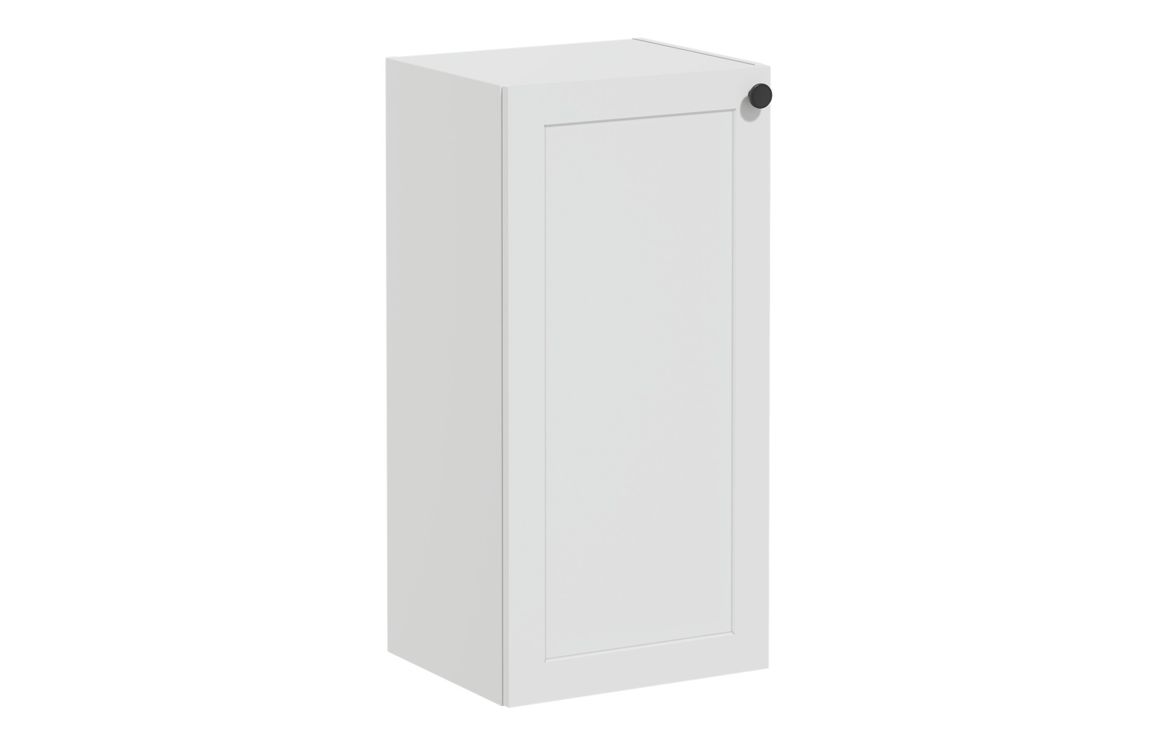 VitrA Root Classic 40cm 1 Door Lower/Base Unit (LH Hinge) - Matt Light Grey