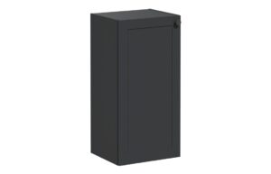 VitrA Root Classic 40cm 1 Door Lower/Base Unit (LH Hinge) - Matt Graphite