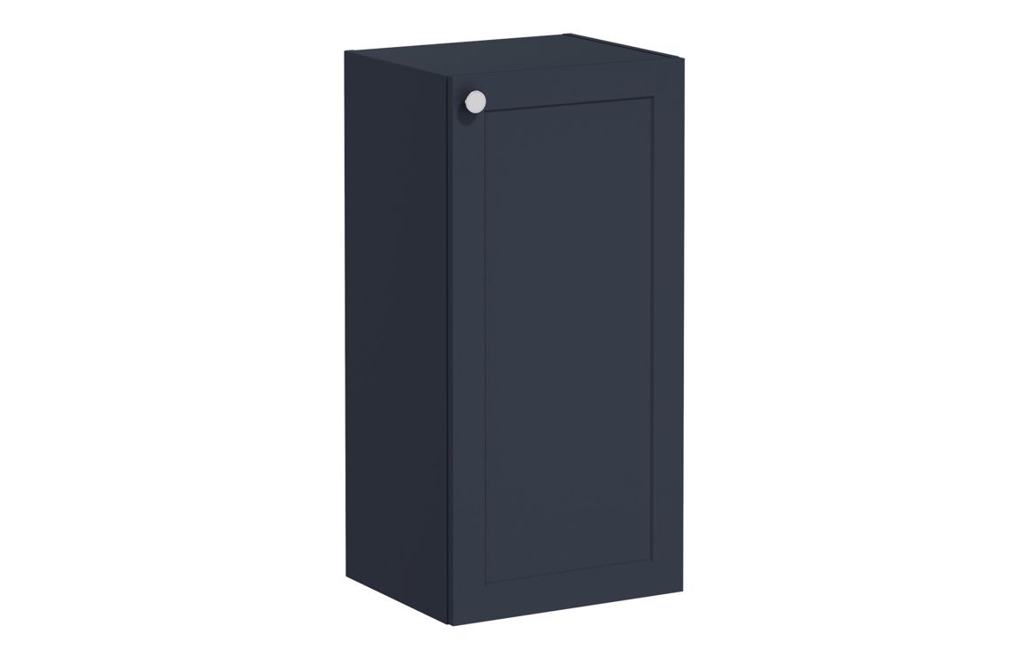 VitrA Root Classic 40cm 1 Door Lower/Base Unit (RH Hinge) - Matt Dark Blue