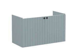 VitrA Root Groove 100cm 2 Door Washbasin Unit - Matt Fjord Green