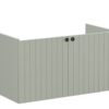 VitrA Root Groove 100cm 2 Door Washbasin Unit - Matt Retro Green