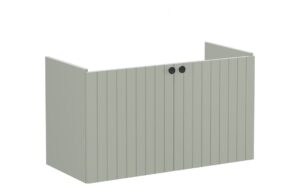 VitrA Root Groove 100cm 2 Door Washbasin Unit - Matt Retro Green
