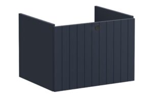 VitrA Root Groove 60cm 1 Drawer Washbasin Unit - Matt Dark Blue