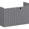 VitrA Root Groove 80cm 1 Drawer Washbasin Unit - Matt Grey