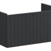 VitrA Root Groove 80cm 1 Drawer Washbasin Unit - Matt Graphite