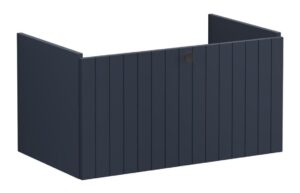 VitrA Root Groove 80cm 1 Drawer Washbasin Unit - Matt Dark Blue