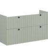 VitrA Root Groove 120cm 4 Drawer Washbasin Unit - Matt Retro Green