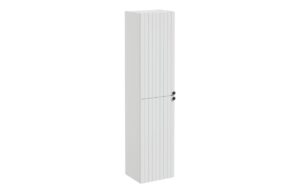 VitrA Root Groove 40cm 2 Door Tall Unit (LH Hinge) - Matt Light Grey