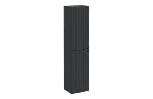 VitrA Root Groove 40cm 2 Door Tall Unit (LH Hinge) - Matt Graphite