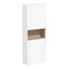 VitrA Root Groove 55cm 2 Door Semi-Tall Unit (LH Hinge) - Matt White