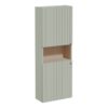 VitrA Root Groove 55cm 2 Door Semi-Tall Unit (LH Hinge) - Matt Retro Green