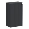 VitrA Root Groove 40cm 1 Door Slim Lower/Base Unit (LH Hinge) - Matt Graphite