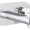 VitrA Flow Round Wall Mounted Basin Mixer - Chrome