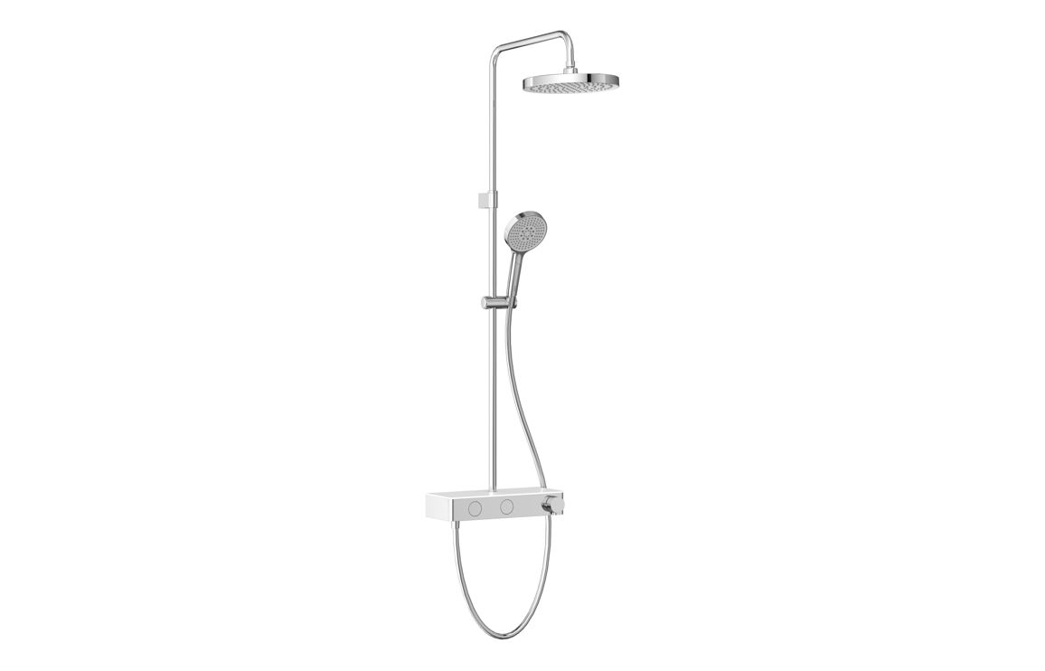 VitrA Aqua Core Round Shower System w/250mm Showerhead & Handshower - Chrome