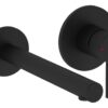 VitrA Origin Wall Mounted 2-Hole Basin Mixer - Matt Black