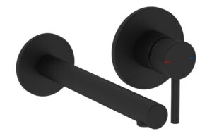 VitrA Origin Wall Mounted 2-Hole Basin Mixer - Matt Black