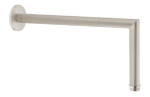 VitrA Origin Classic Wall Mounted 90° Connection Pipe - Brushed Nickel