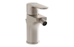 VitrA Root Round Bidet Mixer - Brushed Nickel