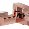 VitrA Root Square Wall Mounted Bath/Shower Mixer - Soft Copper