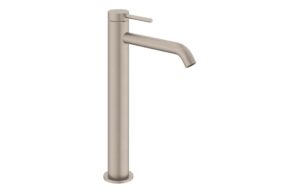 VitrA Minimax Round Tall Basin Mixer - Brushed Nickel