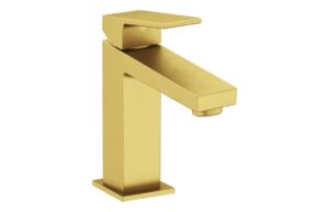 VitrA Minimax Square Large Basin Mixer - Brushed Brass