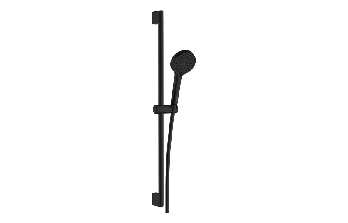 VitrA Aqua Core Round 3 Function Handshower & Rail Kit - Matt Black