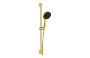 VitrA Aqua Core Round 1 Function Handshower & Rail Kit - Brushed Brass